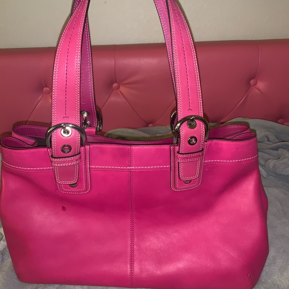 Pink Vintage COACH Handbag - Picture 3 of 6